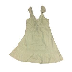 Live to be Spoiled Eyelid Green Sleeveless Dress XL Ruched Summer Y2K Beach